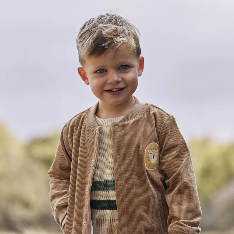 Safari Friends Vest Corduroy Bruin