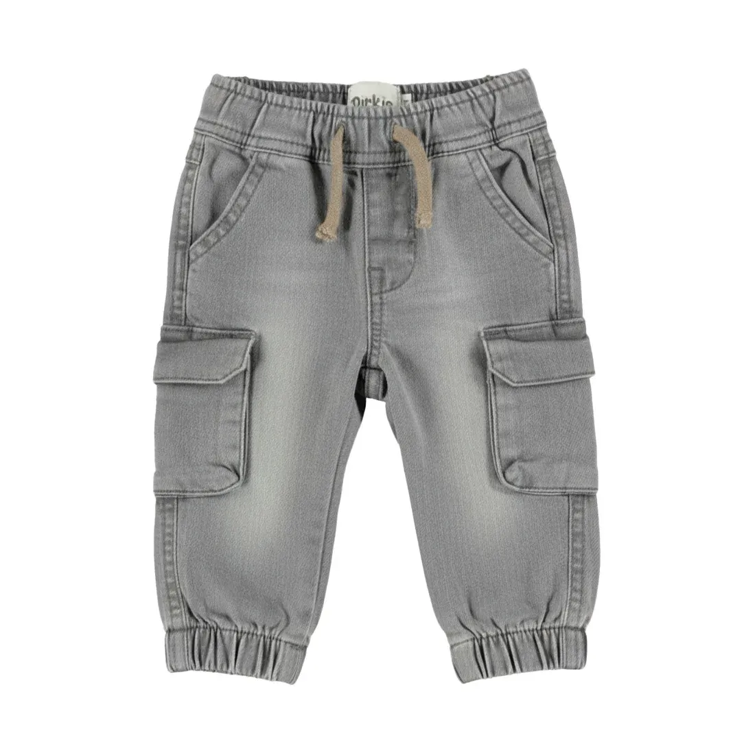 Dirkje jongens jeans jogger grijs cargo