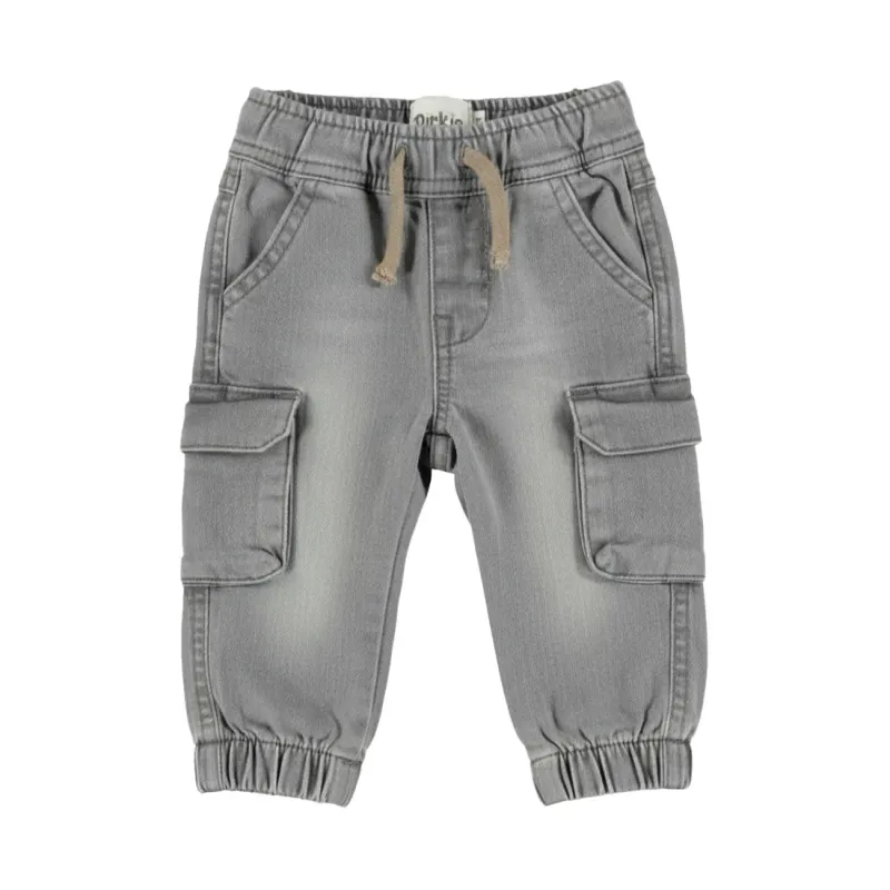 Dirkje jongens jeans jogger grijs cargo