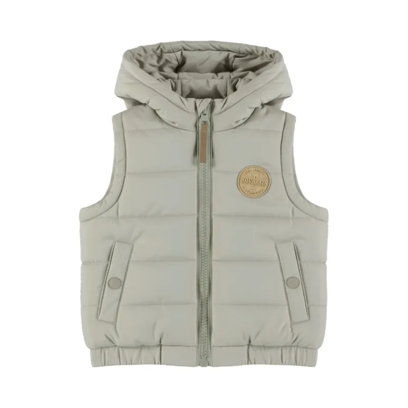 Dirkje jongens bodywarmer grijs capuchon