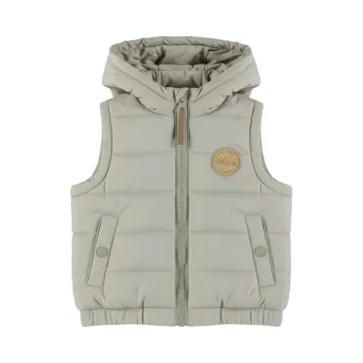 Dirkje jongens bodywarmer grijs capuchon