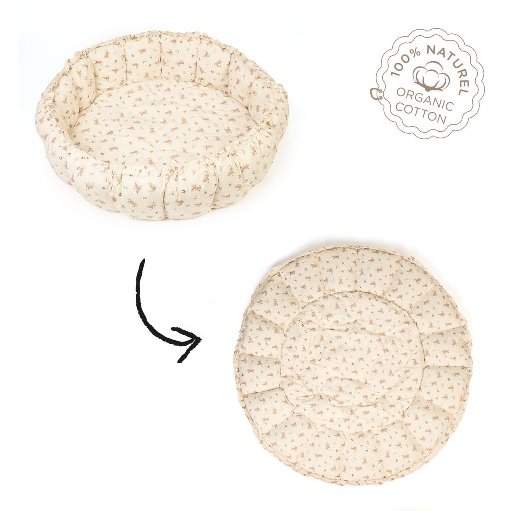organic babyspeelkleed &amp; cocon - rabbit