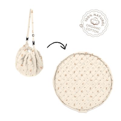 organic babyspeelkleed & reistas - rabbit