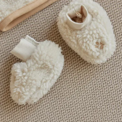 Safari Friends Teddy baby Slofjes Zand Pootjesprint Size 2, 3-9maand