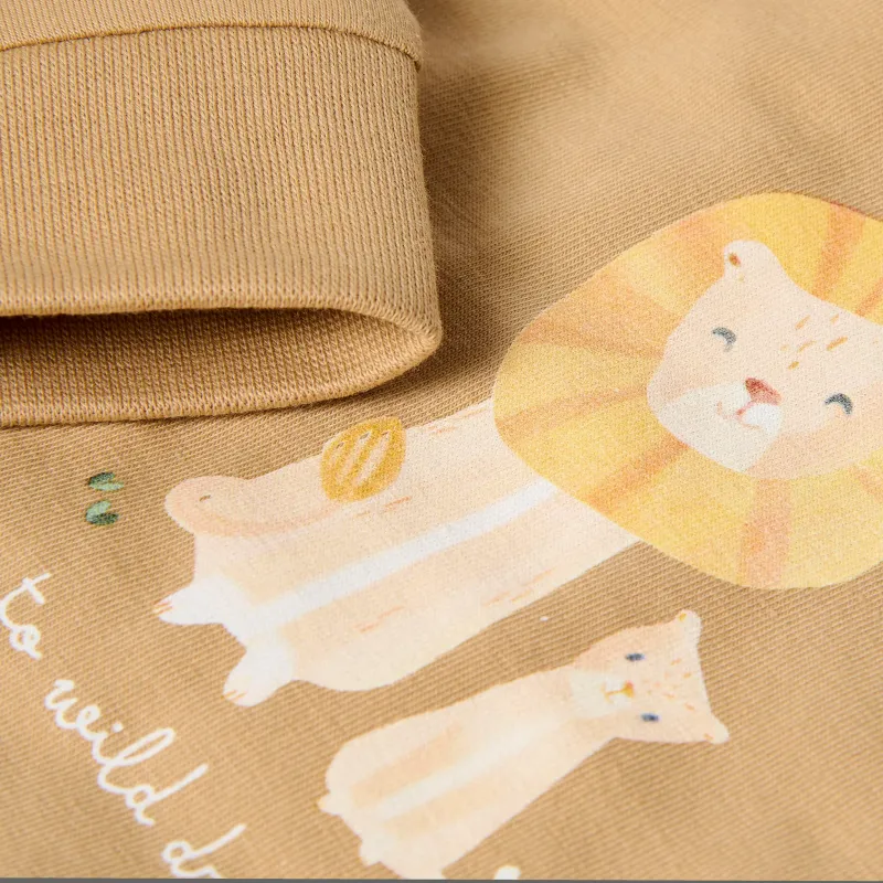 Safari Friends Twee-delige pyjama safari leo