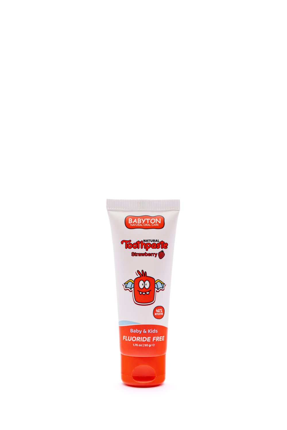 Tandpasta Baby &amp; Kind Fluoridevrij | Aardbei (50g)