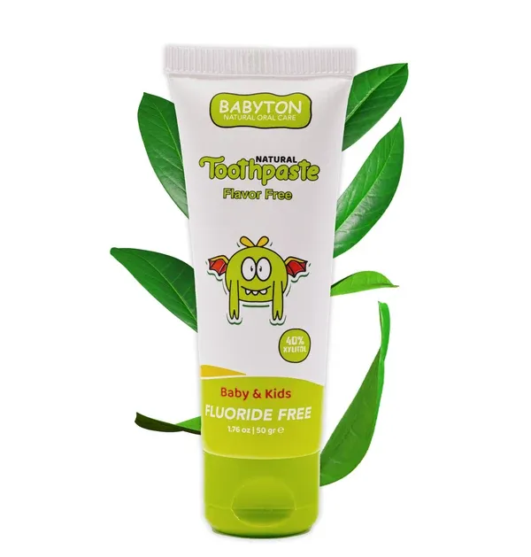 Tandpasta Baby &amp; Kind Fluoridevrij | Zonder Smaak (50g)