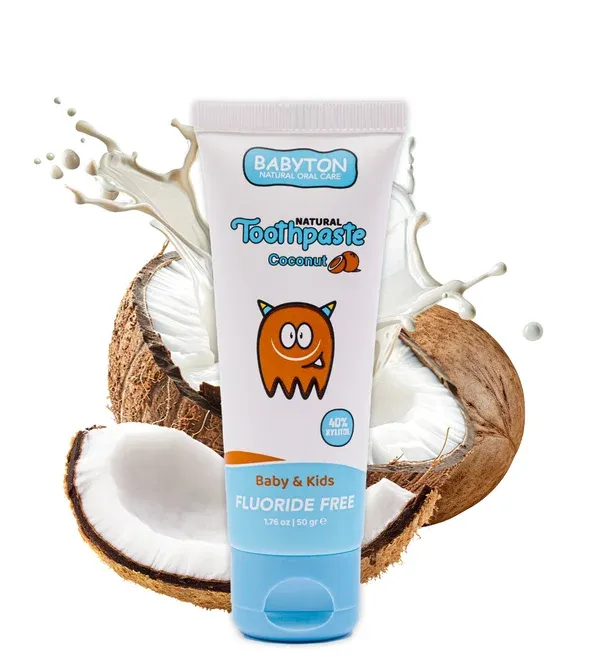 Tandpasta Baby &amp; Kind Fluoridevrij | Kokos (50g)