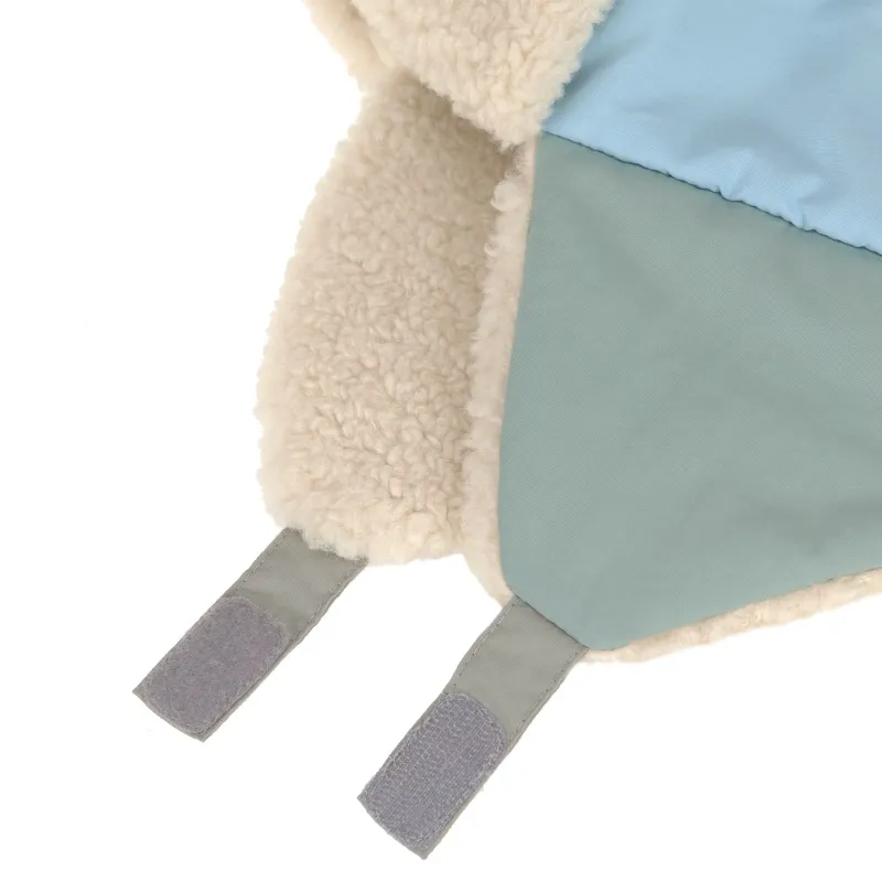 Lässig Kinderwintermuts met teddybeer - Skateboard, Granietgroen Size 48-52