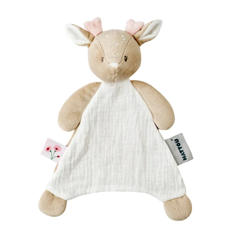 FanFan Babyknuffel - 25 x 20 cm - Hert Doudou - Beige