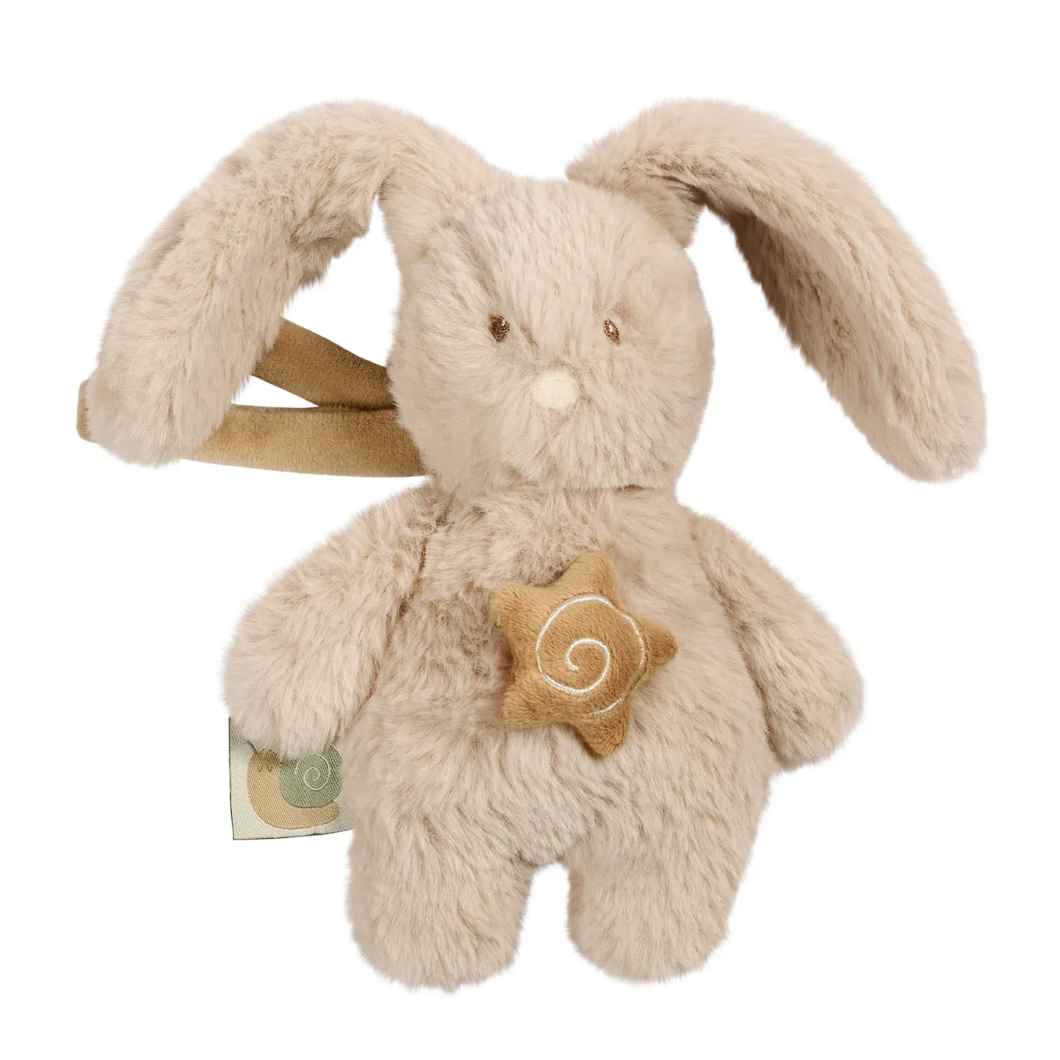 LouLou Mini Muzikaal Pluche Konijn - Baby Knuffel - 20 cm - Zandkleur