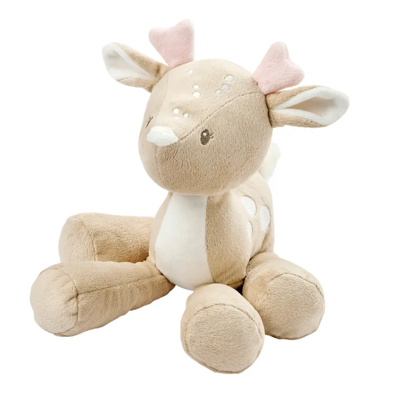 FanFan Pluche Hert - 30 cm - Zachte Babypluche - Beige