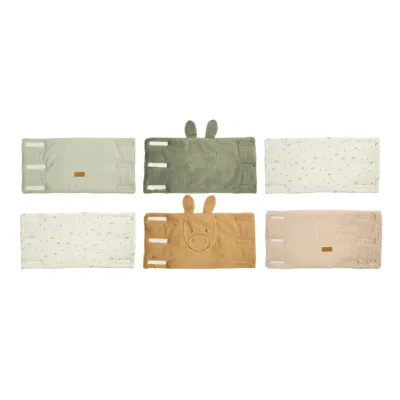 LouLou Bed Protector Set - Babybedhekjesbeschermers - 20 cm - 6 stuks - Zachte kleuren