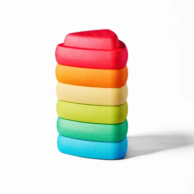 Blocky Balance stapelstenen - 50 cm - Meerkleurig