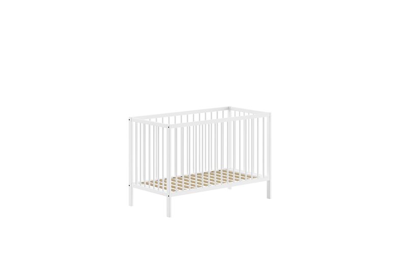 DINO BABYBED 60 x 120 cm of 70 x 140 WALNOOT - NATUUR - WIT