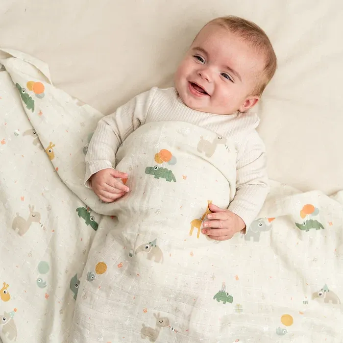Don By Deer Swaddle Savannah sand 120x120 Inbakeren - Feest - Zand