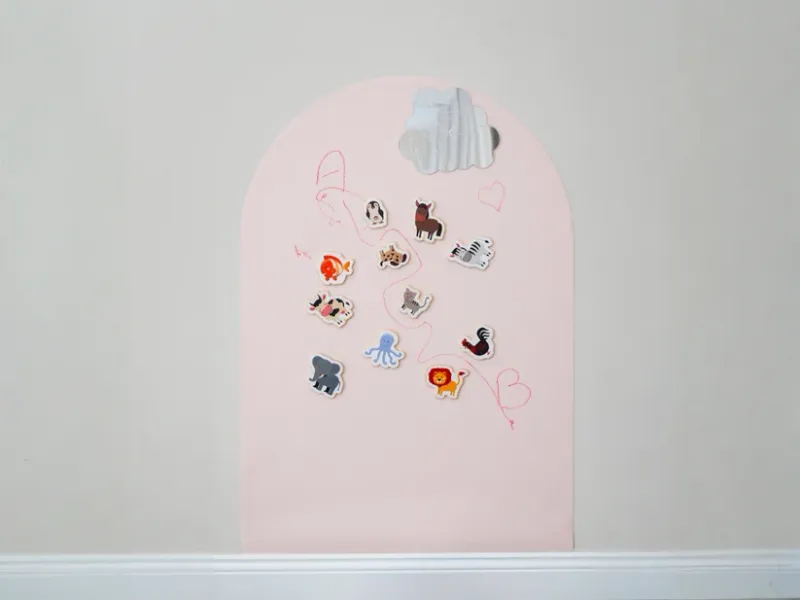Tix en Mix Magnetisch wandbord Roze Zoetheid