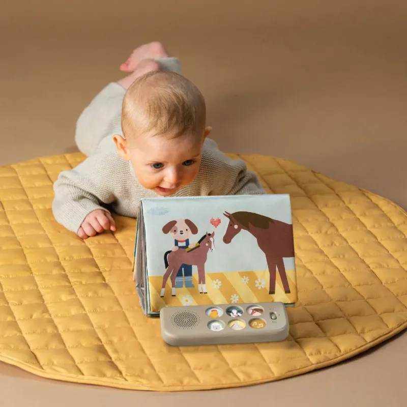 Taf Toys Farm Musical Tummy-Time Book