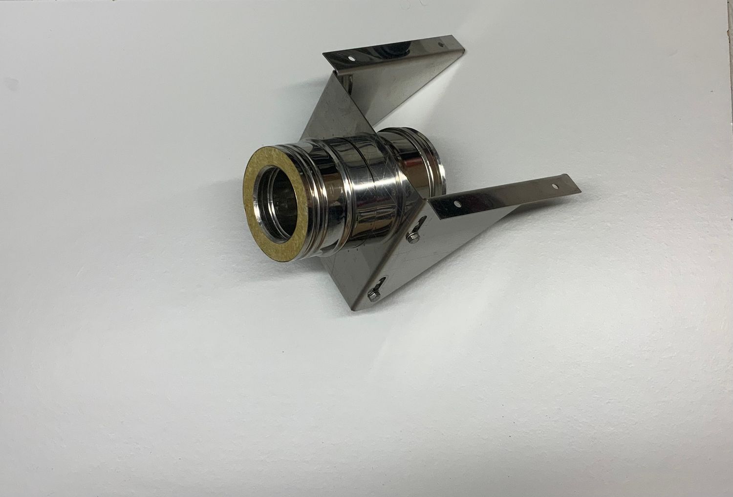 Dubbelwandige verstelbare muursteun ø130/180