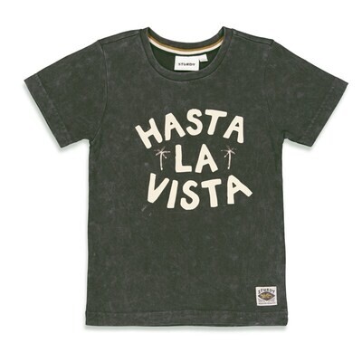 Sturdy T-shirt Hasta la vista (Tiki Island) antraciet