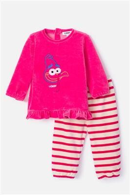 Woody Pyjama velours Kalkoen baby