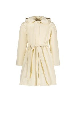 Le chic BRULA silky twill summer coat - Pearled Ivory