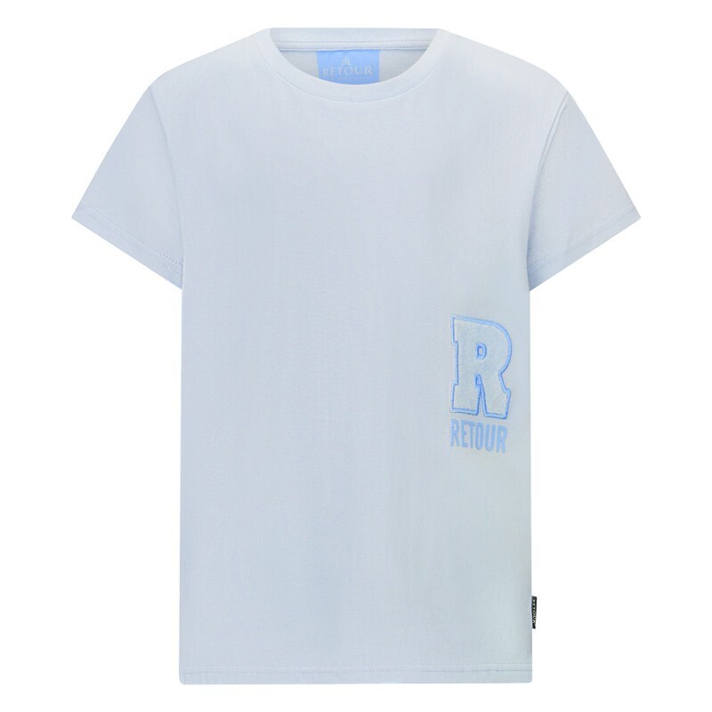 Retour Boys T-shirt Randy Ice blue, Maat: 128