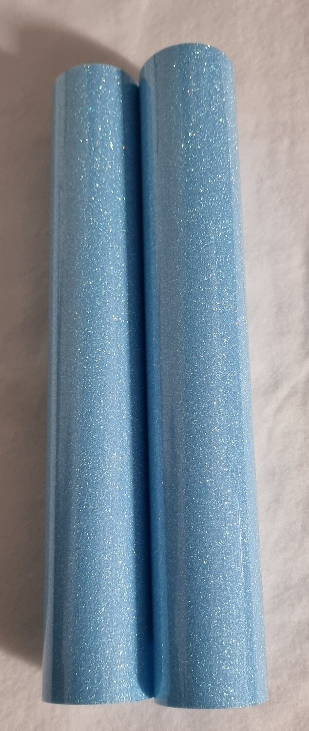 Glitter neon blue