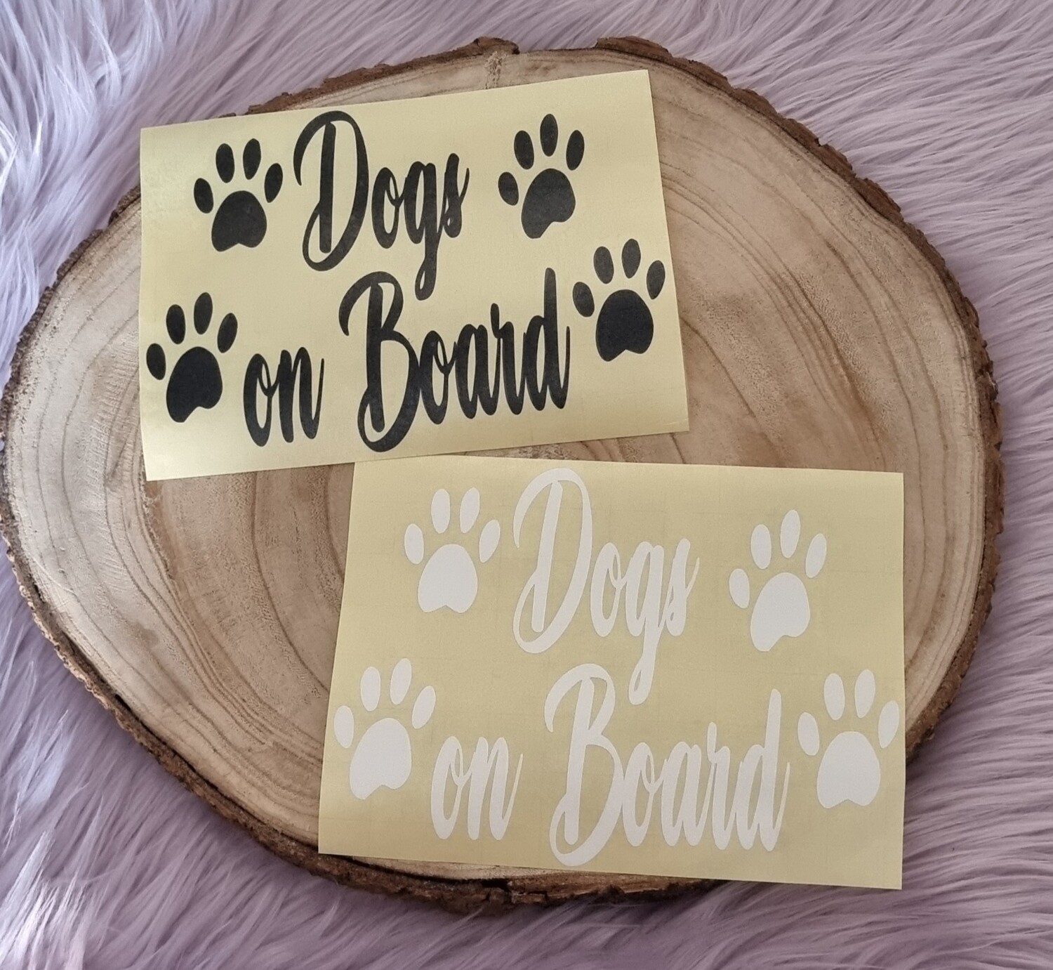 Dogs on board sticker