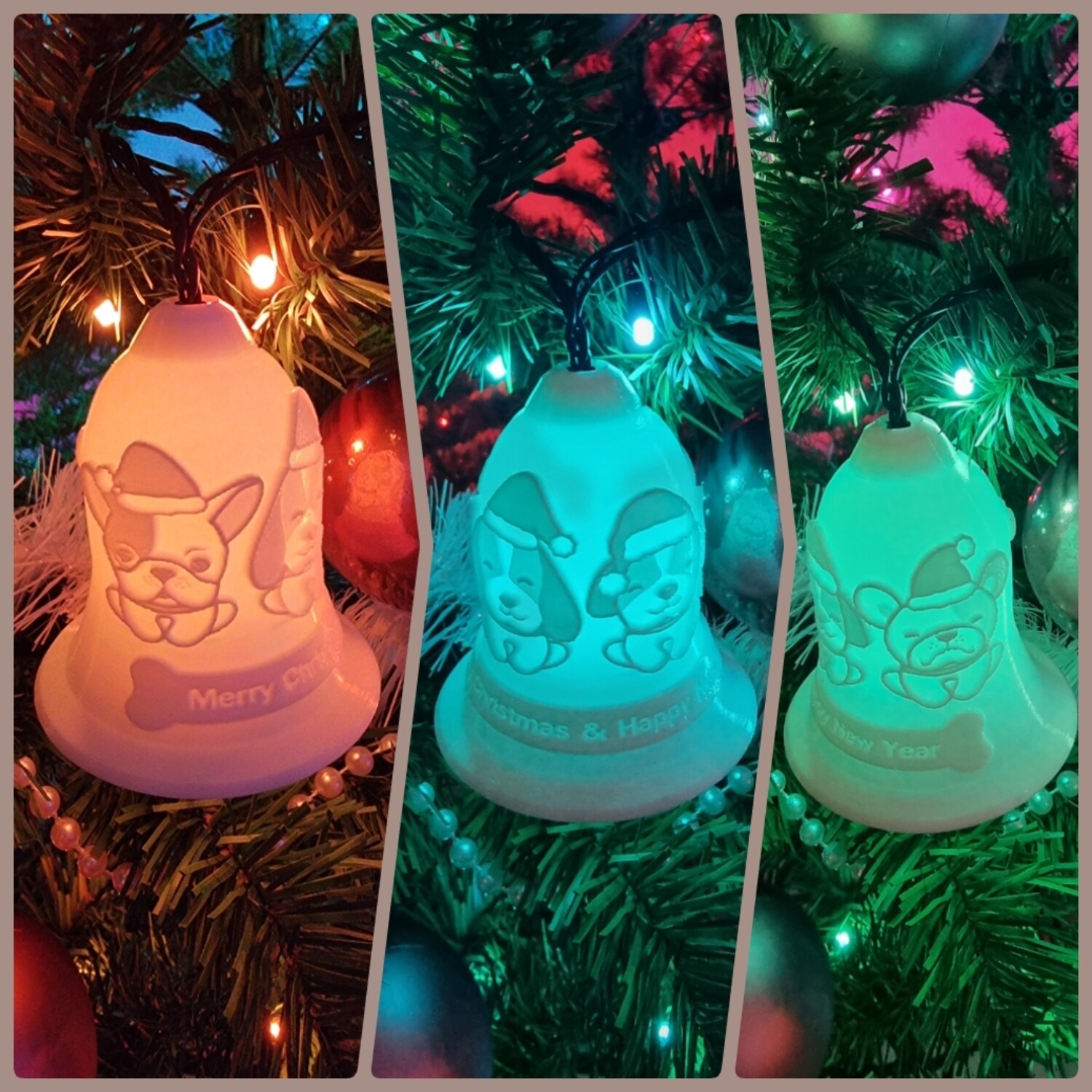 kerstklok 3D geprint