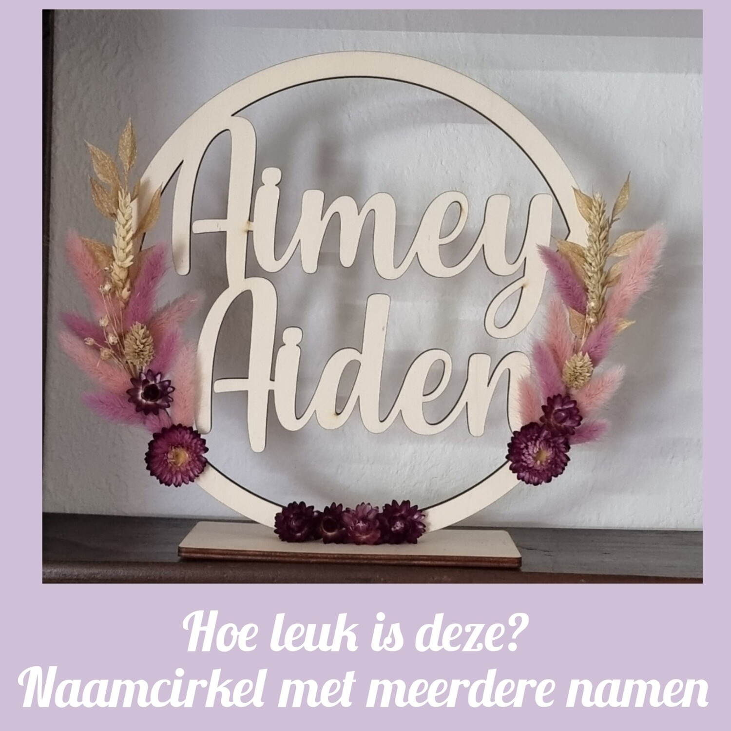 Naamcirkel met 2 namen