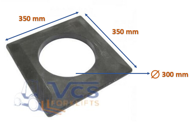 ANTI-ROLL RUBBERPLAAT TRANSPALLET HEAVY DUTY