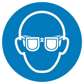 Aufkleber "Gebot - Augenschutz benutzen "