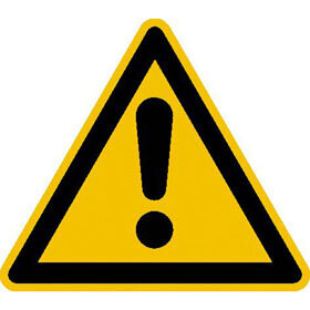 Aufkleber "Warnung - allgemein"