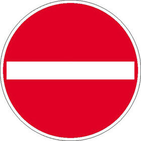 Aufkleber "Verbot - keine Einfahrt"