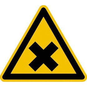 Aufkleber "Warnung - Gesundheitsgefahr"