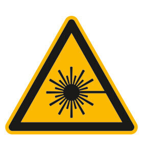 Aufkleber "Warnung - Laserstrahl"