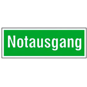 Aufkleber "Rettung - Notausgang"