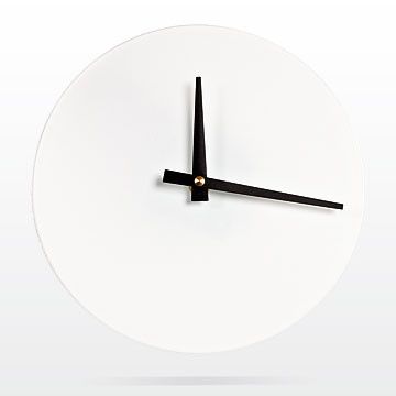 Glas-Uhr mit individuellem Druck Glas-Uhr mit individuellem Druck