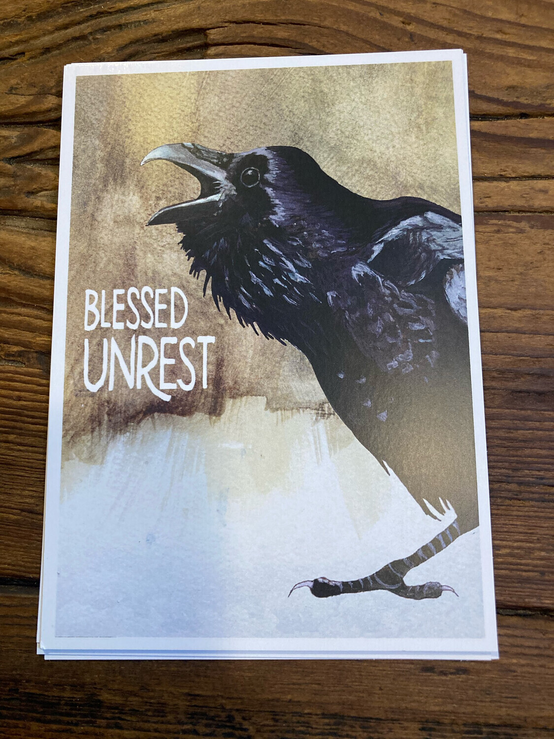 "Blessed Unrest" Postcard by Abacus Corvus