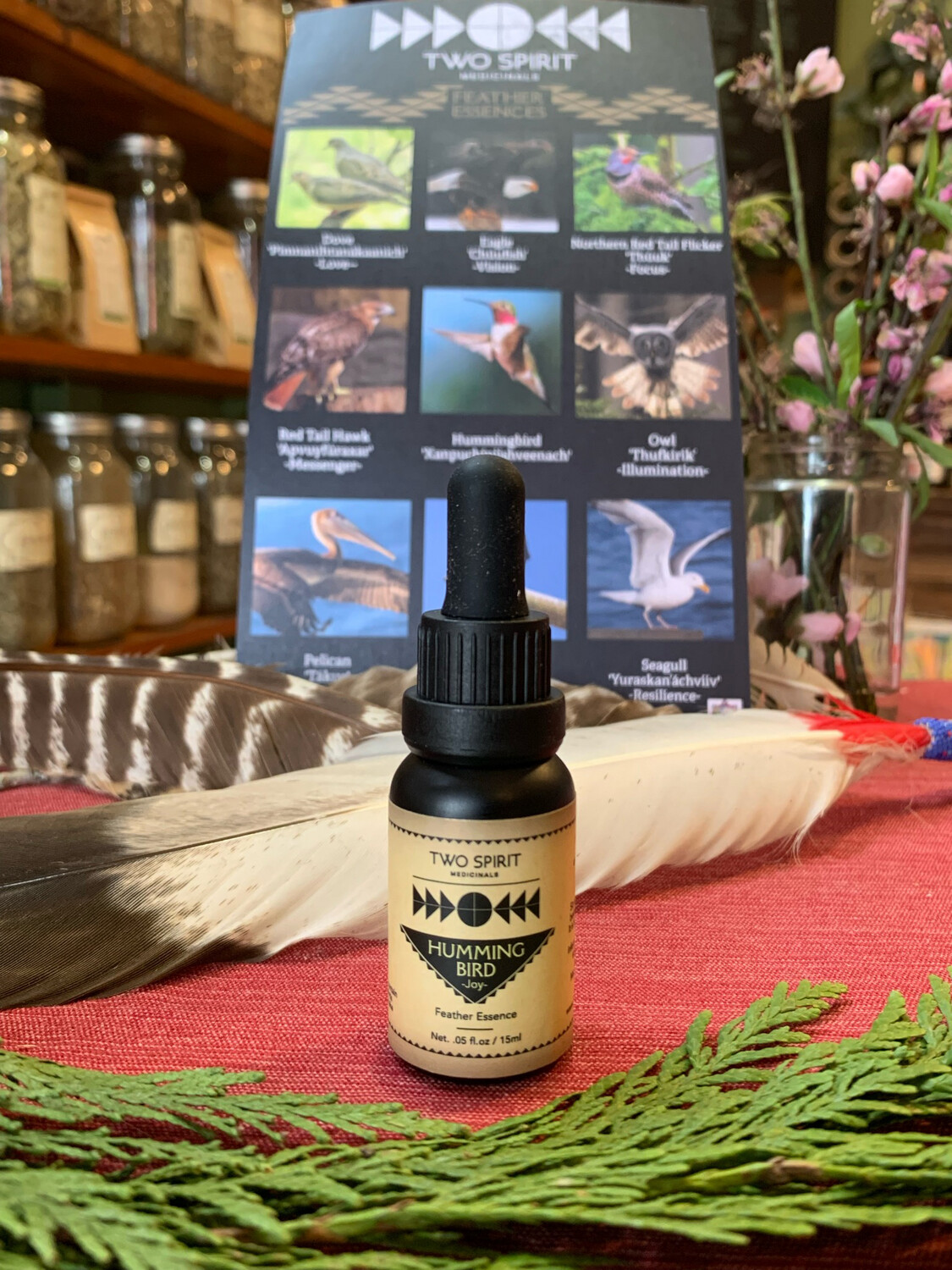 Hummingbird Feather Essence by Two Spirit Medicinals- 1/2 oz