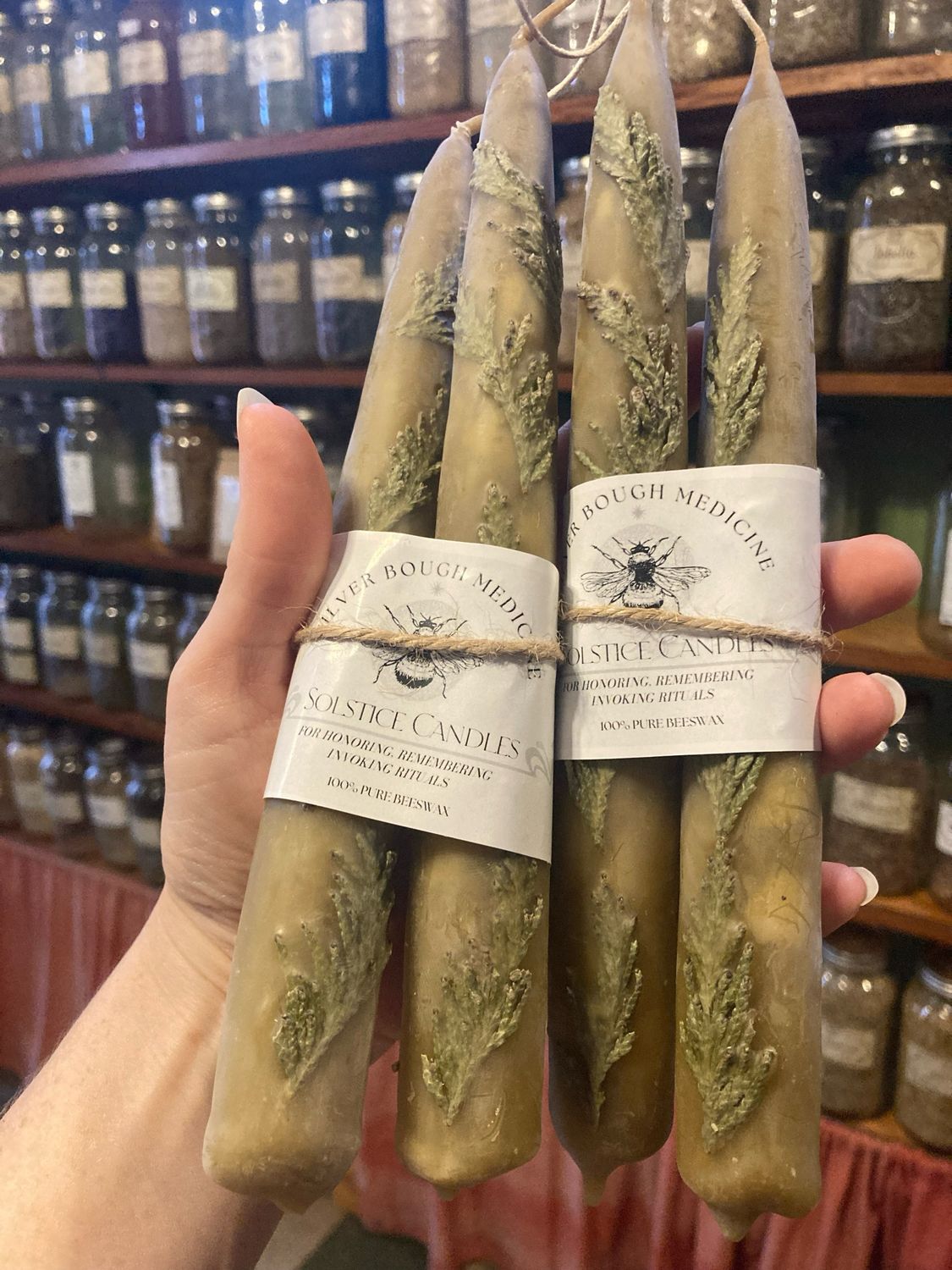 Beeswax Taper Ritual Candles by Silver Bough Medicine