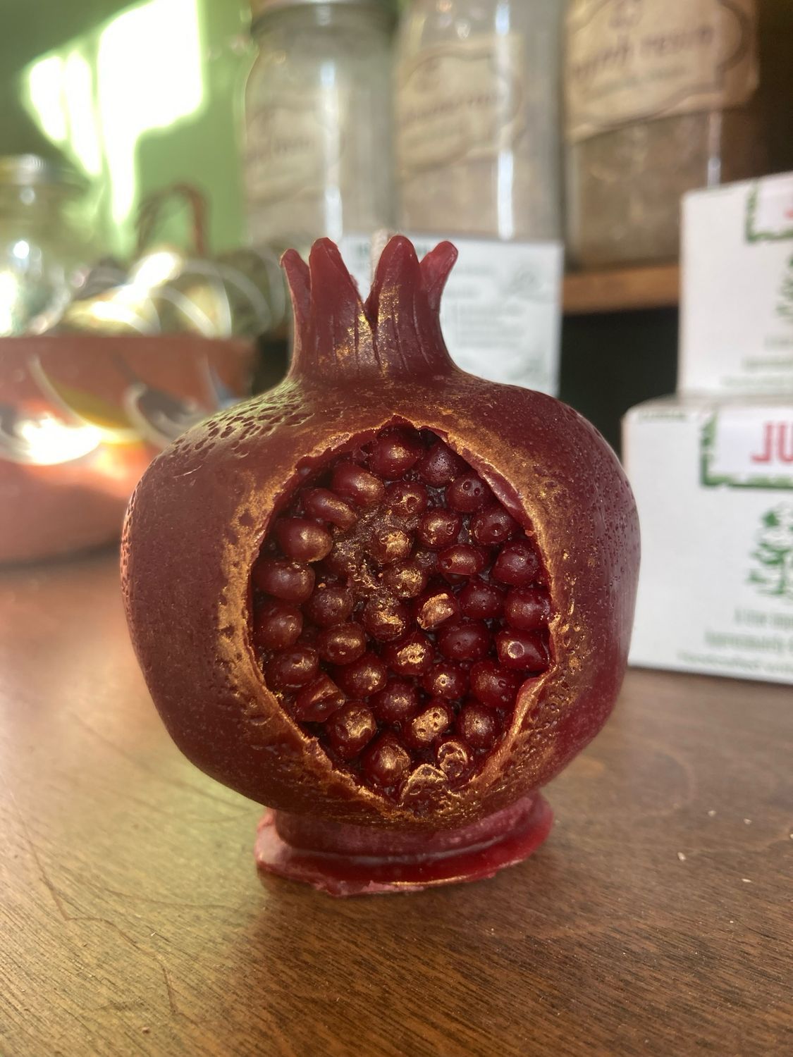 Pomegranate Candle by Silver Bough Medicine