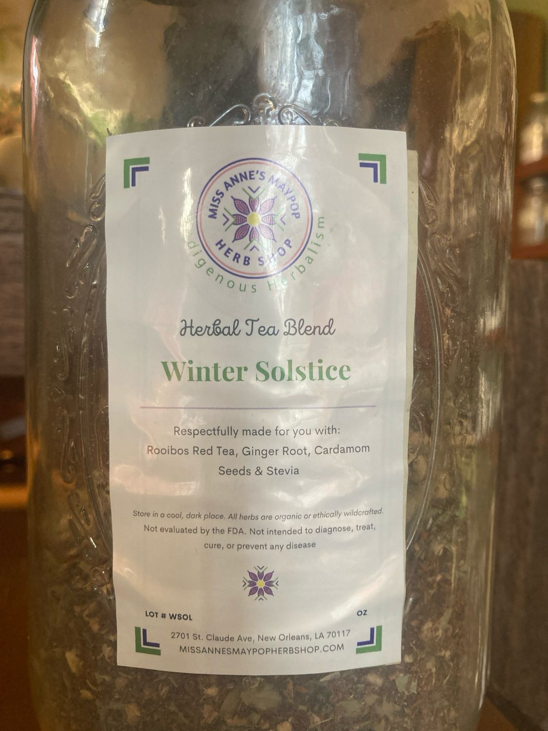 Winter Solstice Tea by Maypop- 2 oz. bag