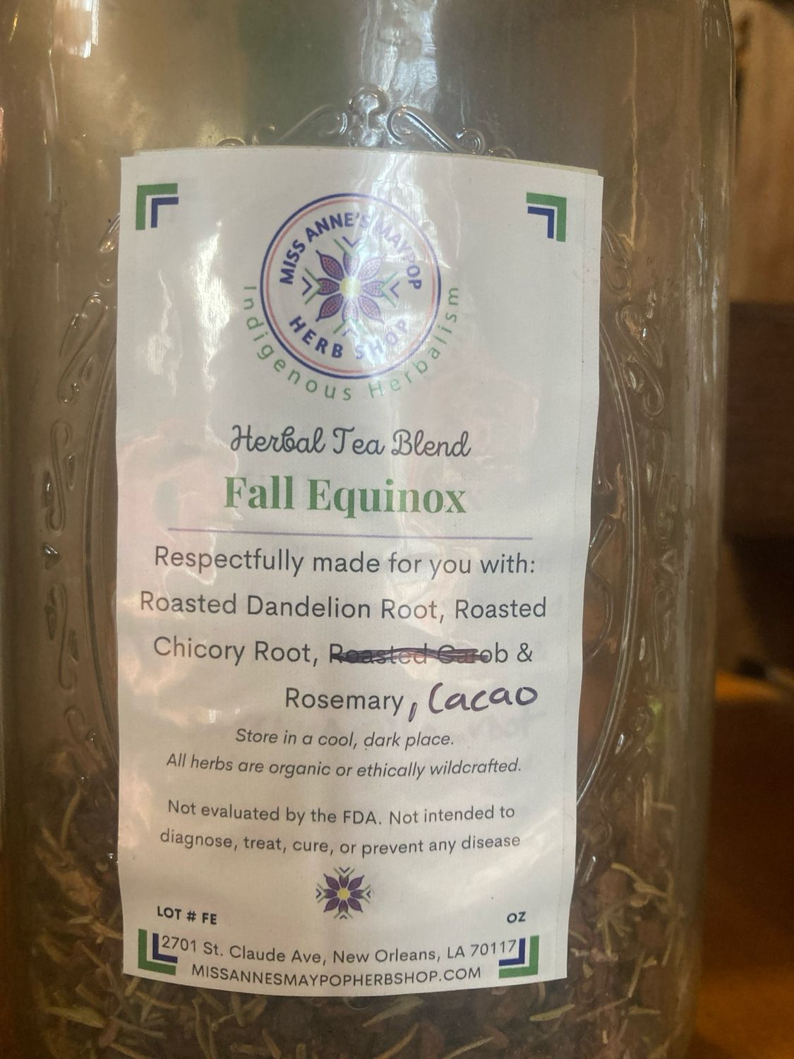 Fall Equinox Tea by Maypop- 2 oz. bag