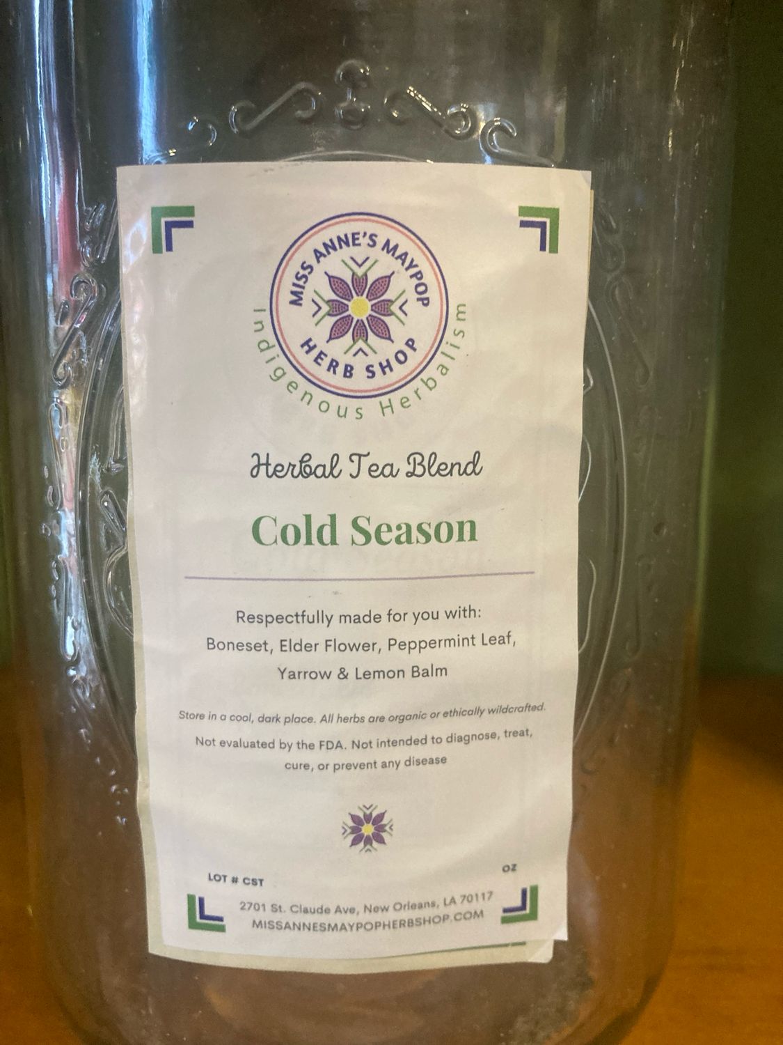 Cold Season Tea by Maypop- 2 oz. bag