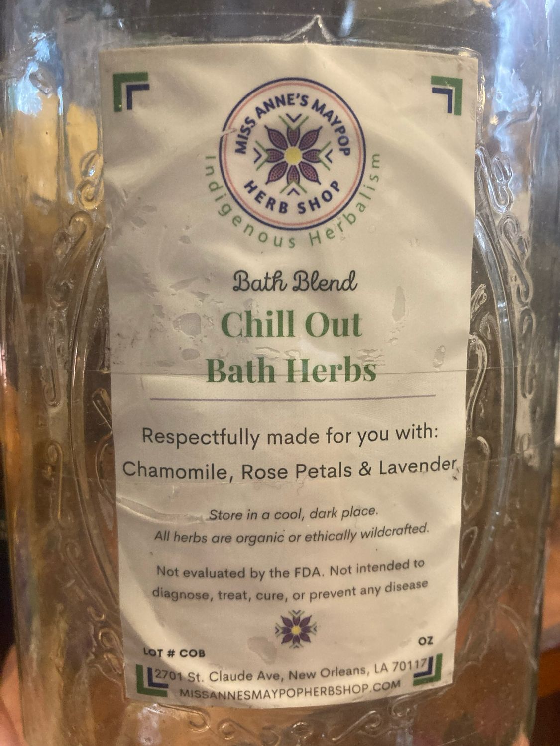 Chill Out Bath Blend- 1.5 oz. bag