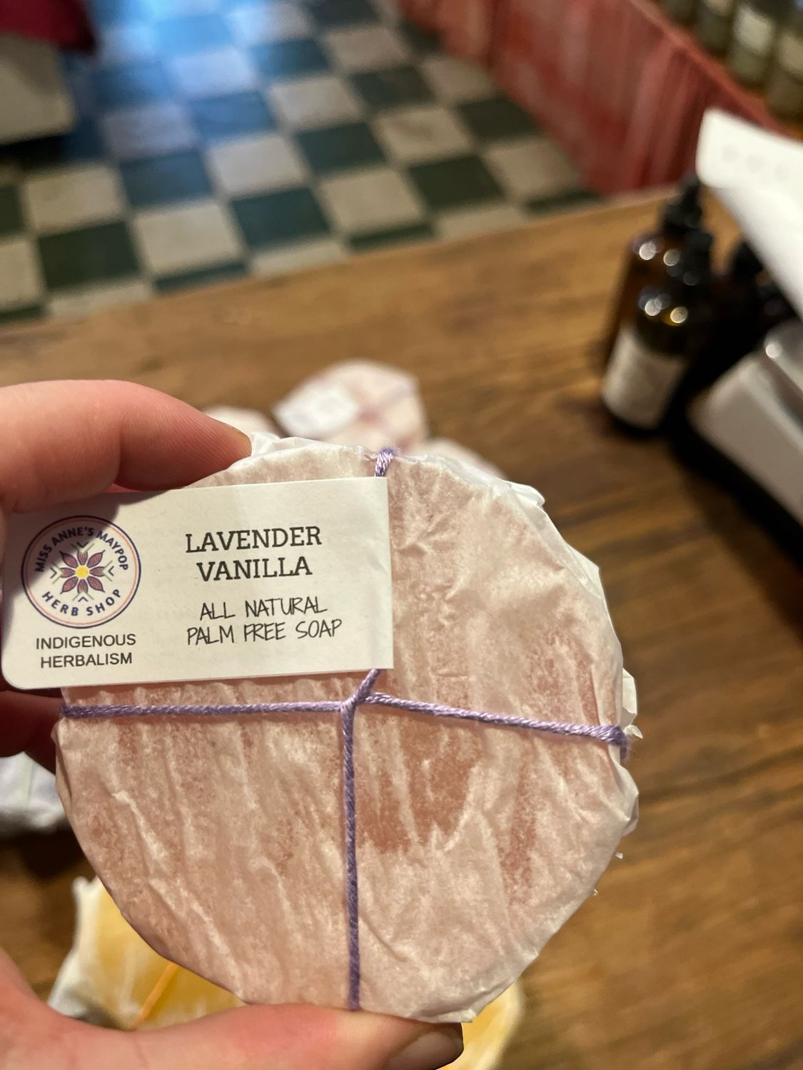 Miss Anne&#39;s &quot;Lavender Vanilla&quot; Palm Free Soap Bar