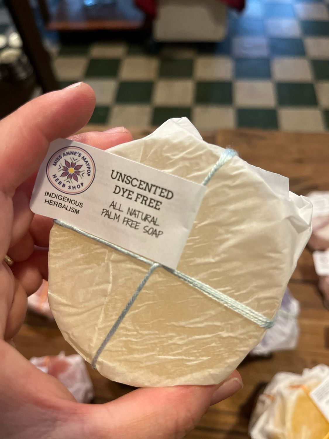 Miss Anne&#39;s Palm Free Soap Bar- Unscented, Dye Free