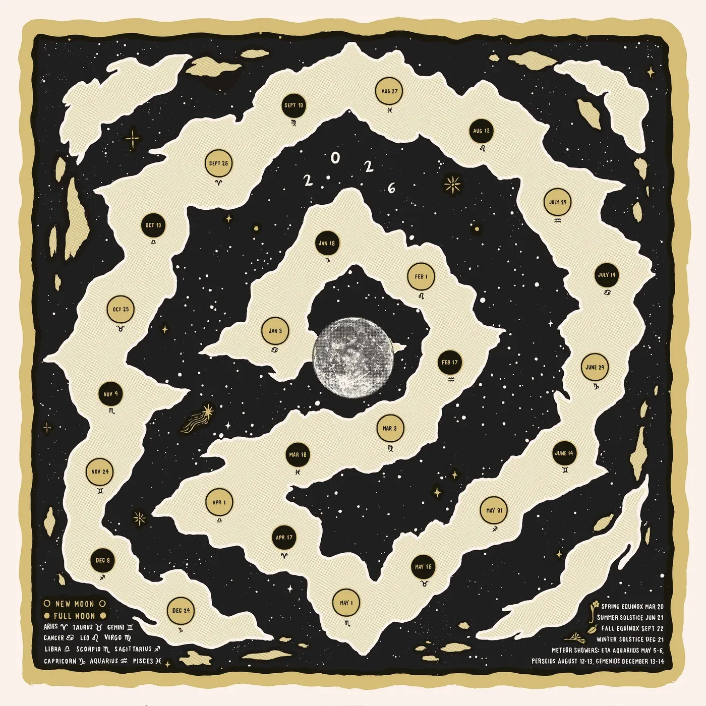 Moon Calendar by Vanessa Adams